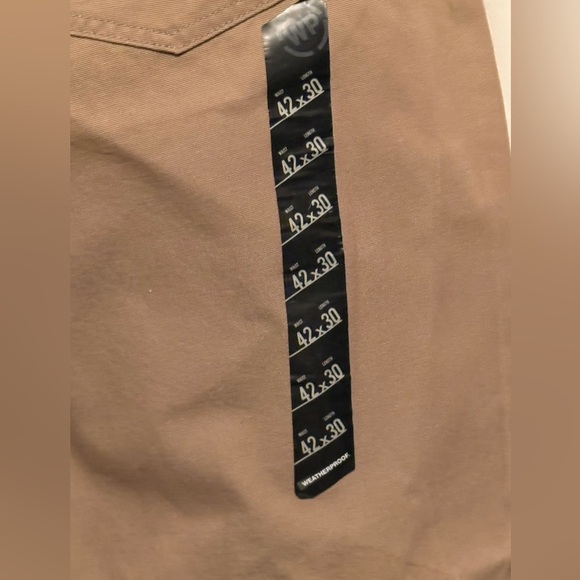 Weatherproof Men's Sz 42x30 100% Cotton Khaki Jeans NWT - Picture 3 of 8